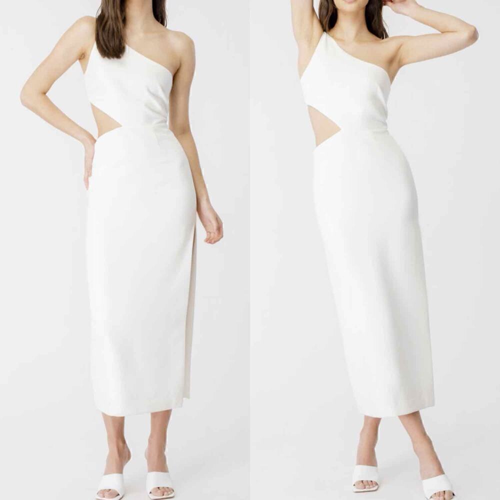 Bardot Jenna One Shoulder Dress In Orchid White Size US 2 or XS